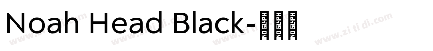 Noah Head Black字体转换